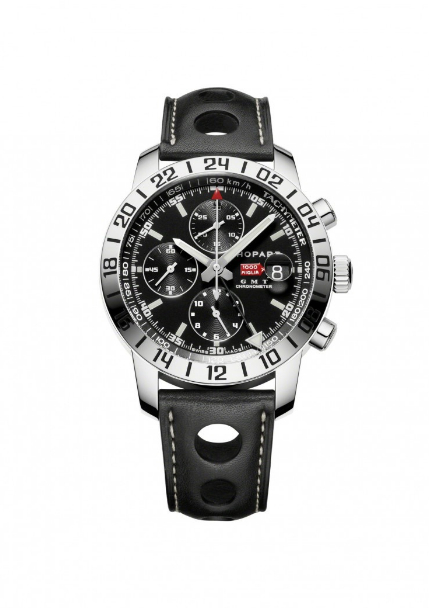 Replica Chopard Mille Miglia GMT Chrono Steel 168992-3001 leather replica Watch